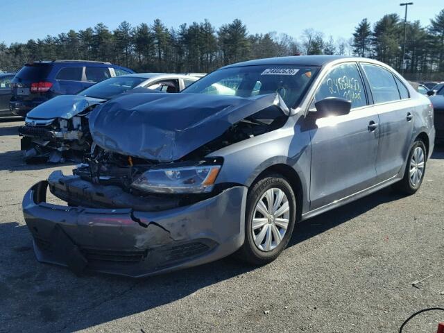 3VW2K7AJ6CM309165 - 2012 VOLKSWAGEN JETTA BASE 灰色 照片 2