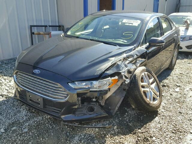 3FA6P0HR3DR298158 - 2013 FORD FUSION SE BLACK photo 2