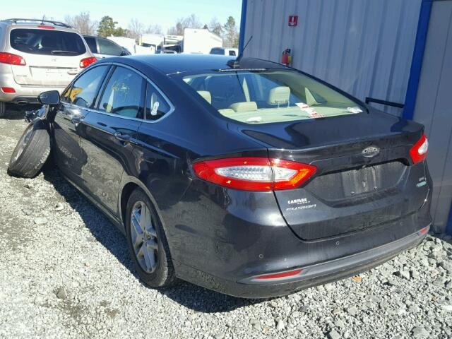 3FA6P0HR3DR298158 - 2013 FORD FUSION SE BLACK photo 3