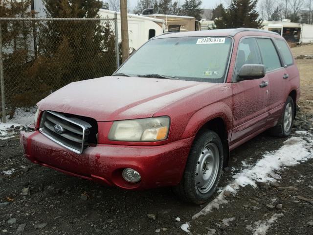 JF1SG65683H768017 - 2003 SUBARU FORESTER 2 RED photo 2