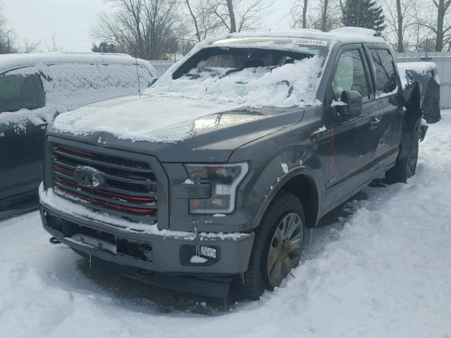 1FTEW1EG4HFA54765 - 2017 FORD F150 SUPER BLACK photo 2