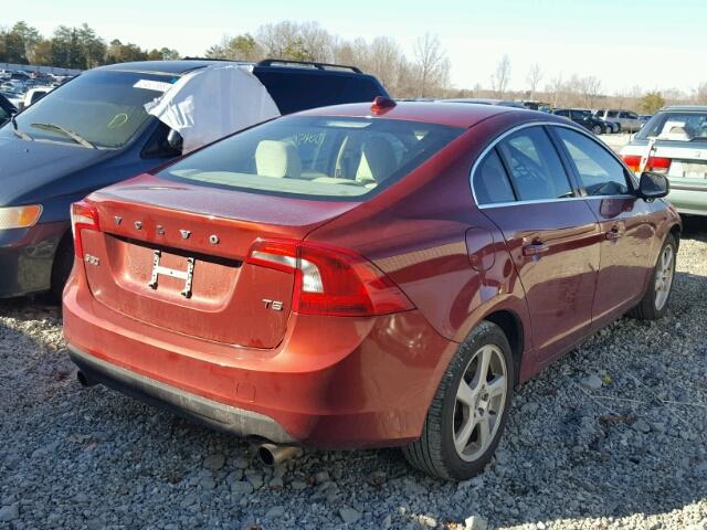 YV1622FS9C2088526 - 2012 VOLVO S60 T5 RED photo 4