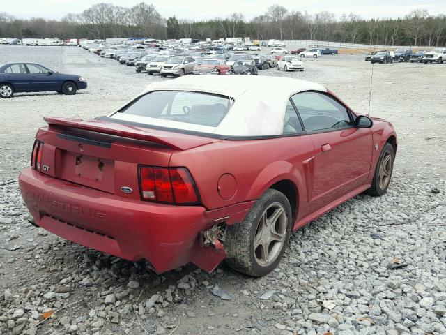 1FAFP45X6XF127688 - 1999 FORD MUSTANG GT RED photo 4