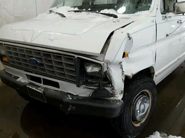 1FTFE24Y2MHA21348 - 1991 FORD ECONOLINE WHITE photo 9