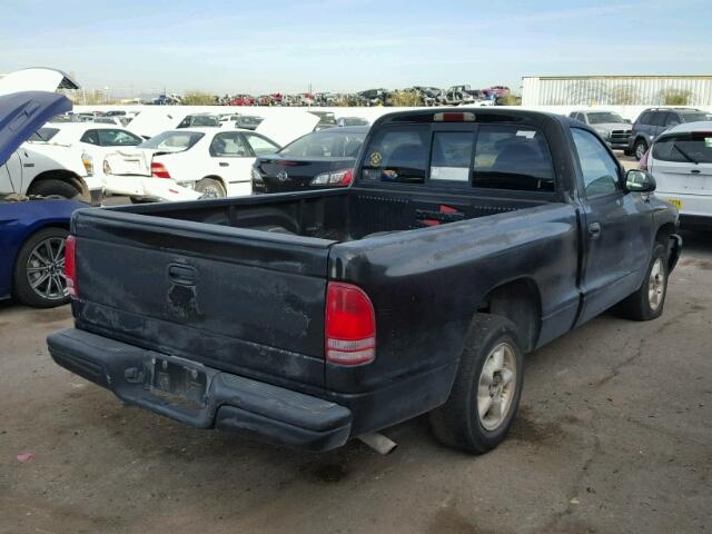 1B7FL26X8XS170266 - 1999 DODGE DAKOTA BLACK photo 4