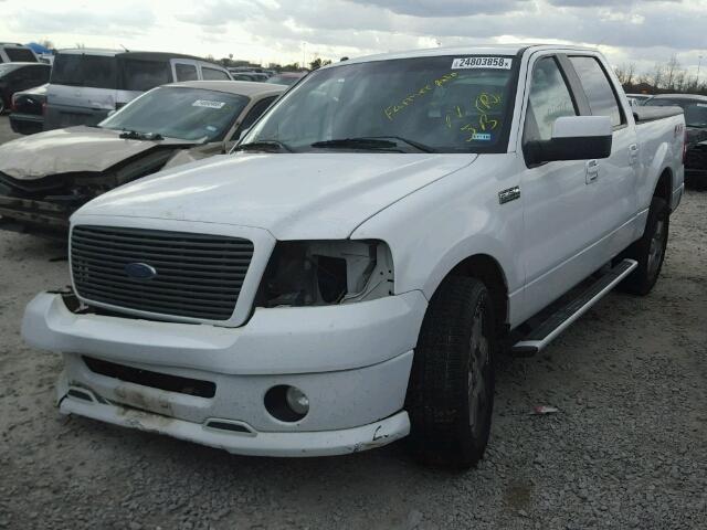 1FTRW12W67KD04705 - 2007 FORD F150 SUPER WHITE photo 2