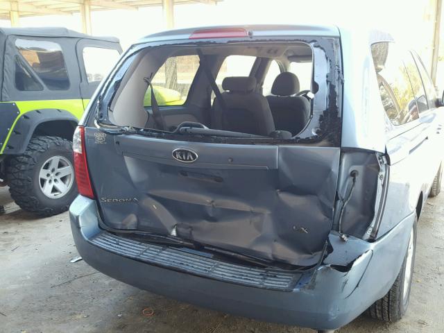 KNDMB233266050398 - 2006 KIA SEDONA EX BLUE photo 9