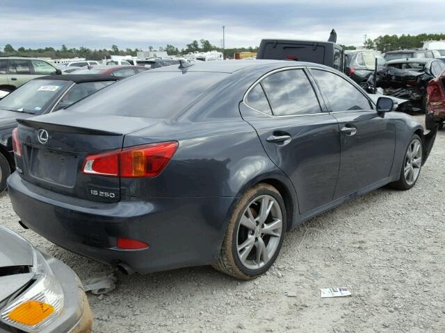 JTHBF5C2XA5112941 - 2010 LEXUS IS 250 GRAY photo 4