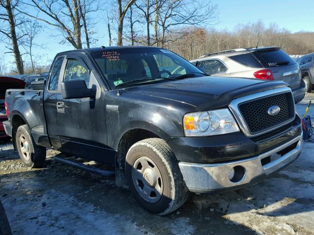 1FTRF02W87KD13724 - 2007 FORD F150 BLACK photo 1