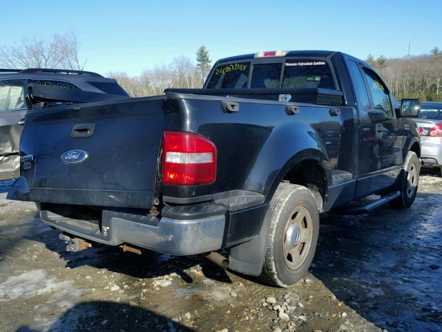 1FTRF02W87KD13724 - 2007 FORD F150 BLACK photo 4