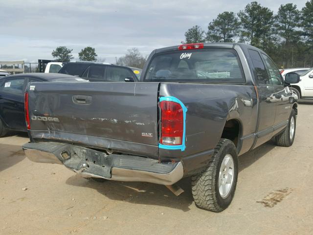 1D7HA18D74S760021 - 2004 DODGE RAM 1500 S GRAY photo 4