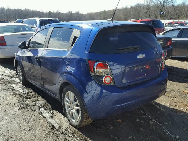 1G1JC6SH8E4111423 - 2014 CHEVROLET SONIC LT BLUE photo 3