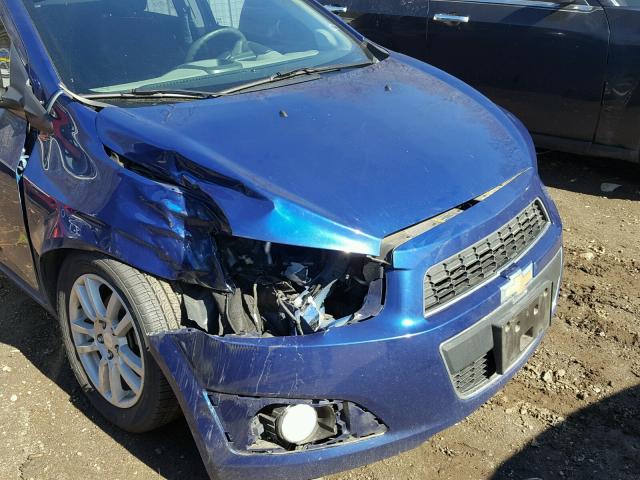 1G1JC6SH8E4111423 - 2014 CHEVROLET SONIC LT BLUE photo 9