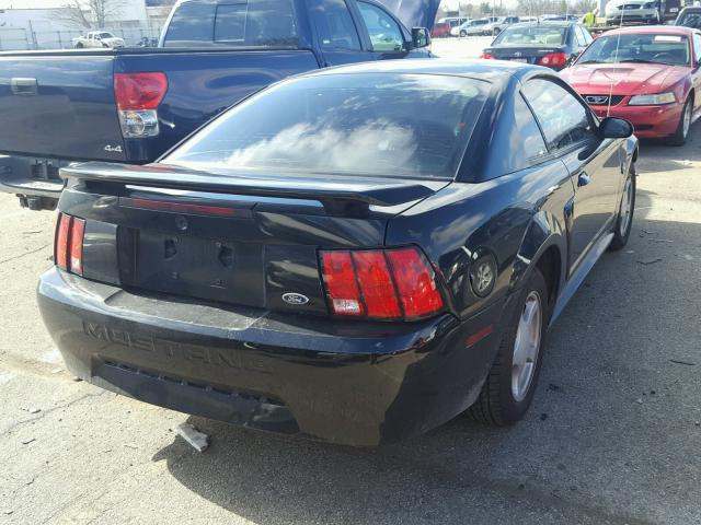 1FAFP40634F224096 - 2004 FORD MUSTANG BLACK photo 4