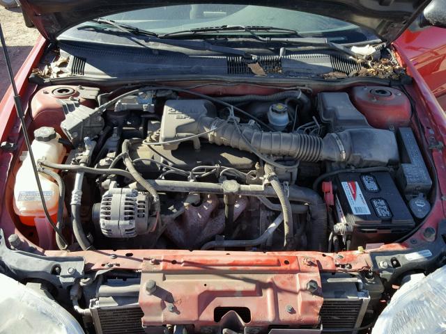 1G1JF524627402334 - 2002 CHEVROLET CAVALIER L RED photo 7