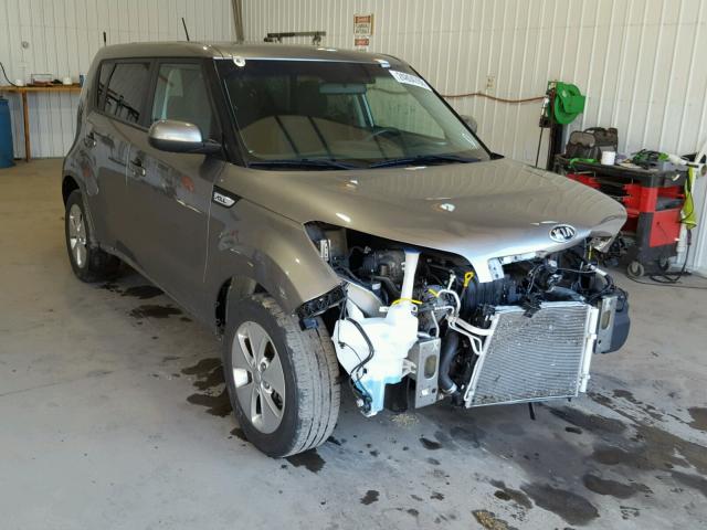 KNDJN2A25F7222714 - 2015 KIA SOUL GRAY photo 1