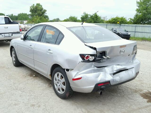 JM1BK12FX81144025 - 2008 MAZDA 3 I SILVER photo 3