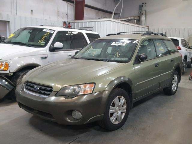 4S4BP61C557375103 - 2005 SUBARU LEGACY OUT GREEN photo 2