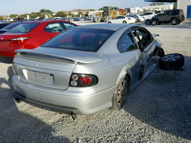 6G2VX12U55L349126 - 2005 PONTIAC GTO SILVER photo 4