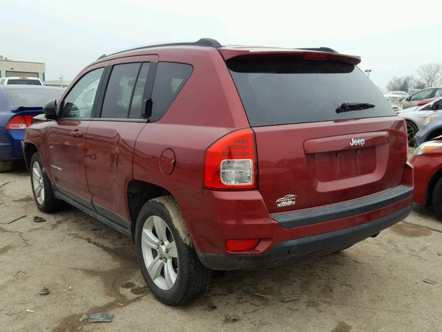 1J4NT1FA2BD138759 - 2011 JEEP COMPASS SP RED photo 3