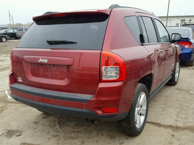 1J4NT1FA2BD138759 - 2011 JEEP COMPASS SP RED photo 4