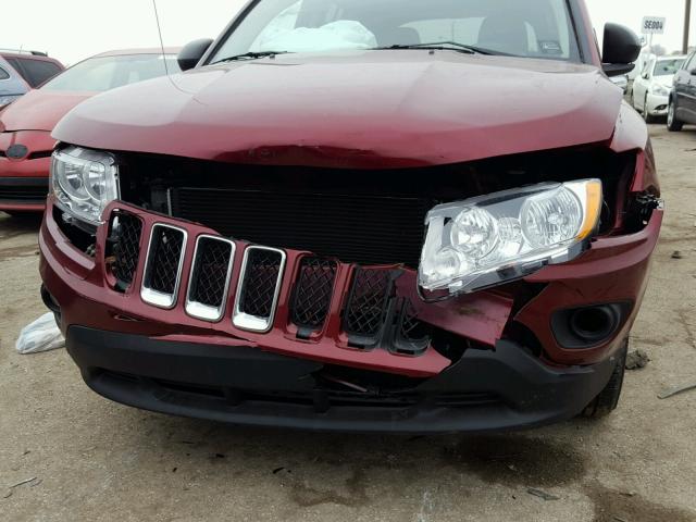 1J4NT1FA2BD138759 - 2011 JEEP COMPASS SP RED photo 9