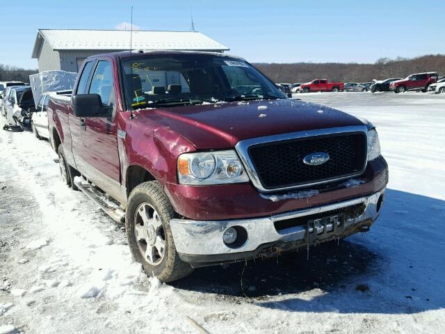 1FTPX14516FB12866 - 2006 FORD F150 BURGUNDY photo 1