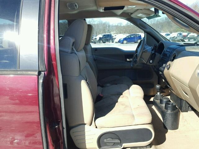 1FTPX14516FB12866 - 2006 FORD F150 Բորդո լուսանկար 5