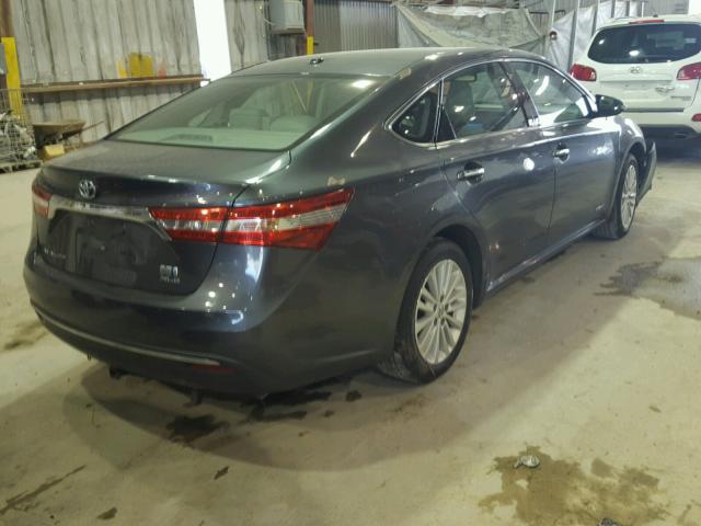 4T1BD1EB4DU006763 - 2013 TOYOTA AVALON HYB GRAY photo 4