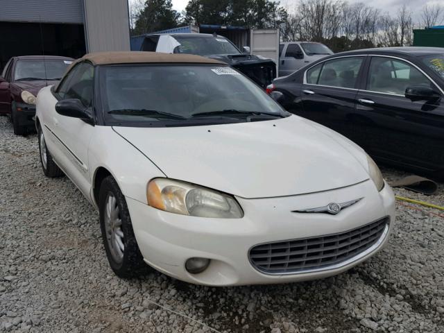 1C3EL55U81N646725 - 2001 CHRYSLER SEBRING LX WHITE photo 1