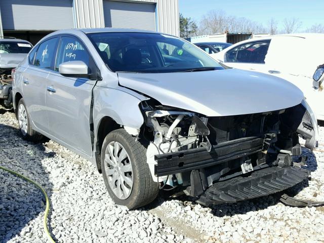 3N1AB7AP7FY311378 - 2015 NISSAN SENTRA S SILVER photo 1