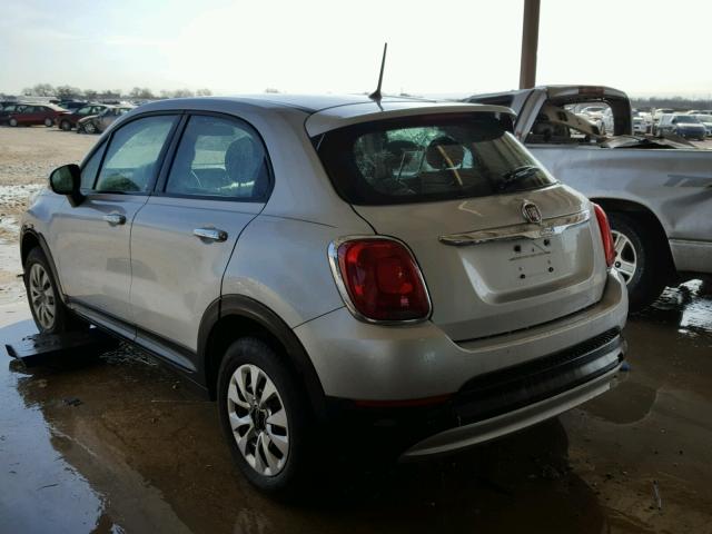 ZFBCFXAT5GP377649 - 2016 FIAT 500X POP SILVER photo 3