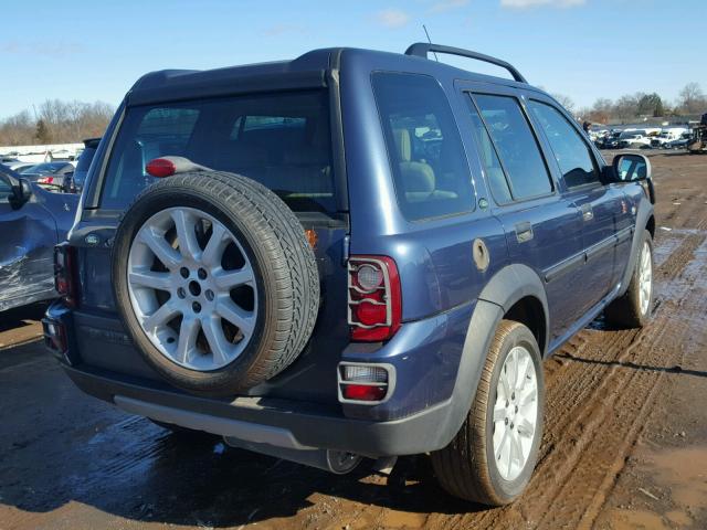 SALNY22205A449682 - 2005 LAND ROVER FREELANDER BLUE photo 4