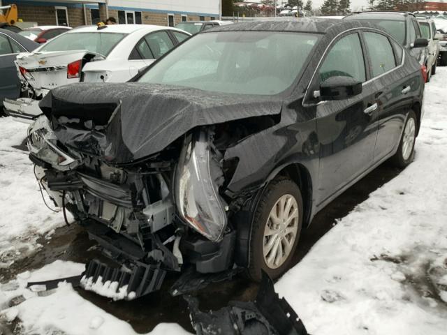 3N1AB7AP5HY381481 - 2017 NISSAN SENTRA S BLACK photo 2