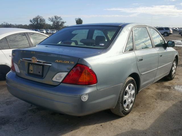 4T1BF28B8YU058155 - 2000 TOYOTA AVALON XL BLUE photo 4