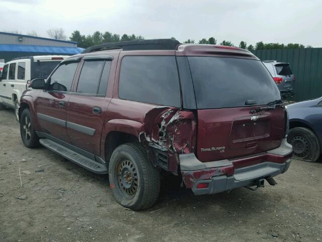 1GNES16S156181376 - 2005 CHEVROLET TRAILBLAZE RED photo 3