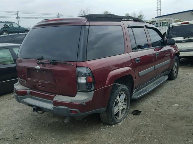 1GNES16S156181376 - 2005 CHEVROLET TRAILBLAZE RED photo 4