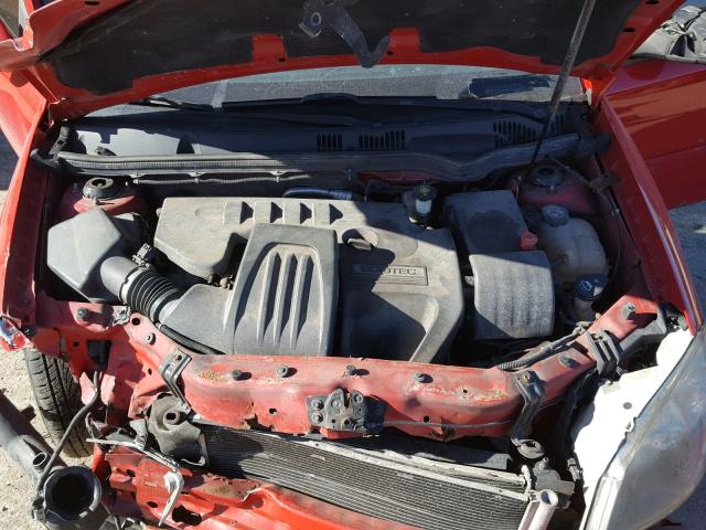 1G1AL52F657587919 - 2005 CHEVROLET COBALT LS RED photo 7