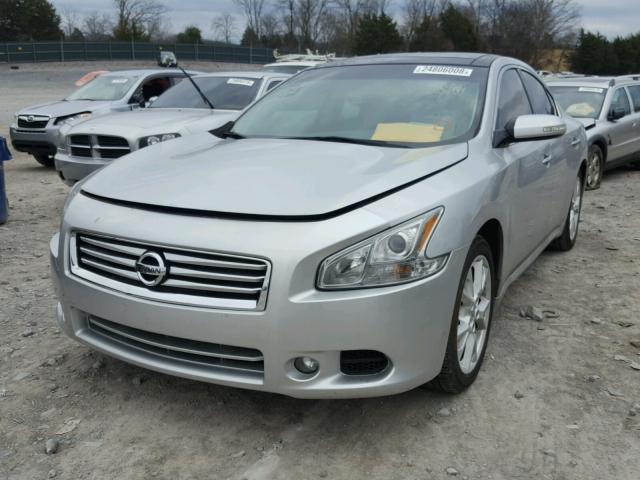 1N4AA5AP8CC811337 - 2012 NISSAN MAXIMA S SILVER photo 2