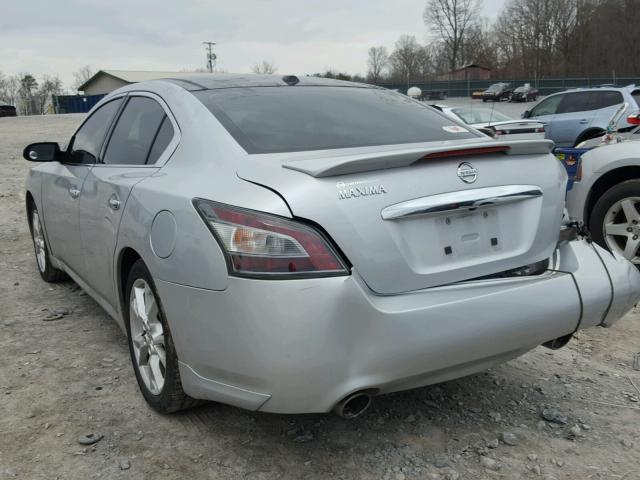 1N4AA5AP8CC811337 - 2012 NISSAN MAXIMA S SILVER photo 3