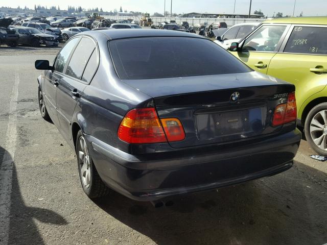 WBAET37402NG82200 - 2002 BMW 325 I BLUE photo 3