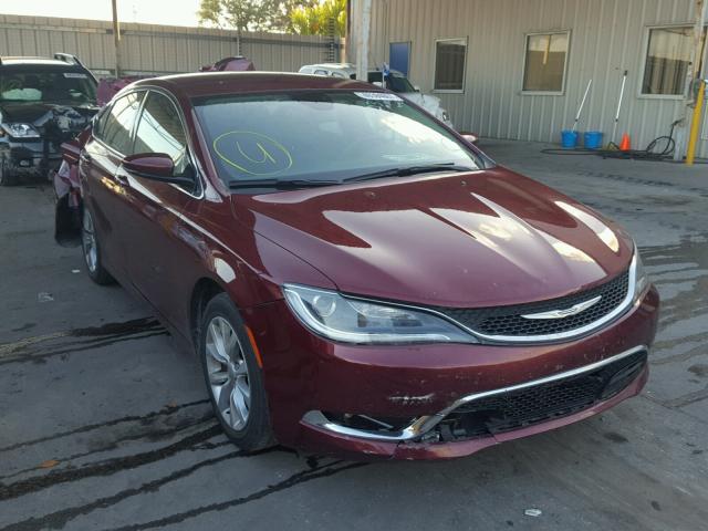 1C3CCCCB0FN532030 - 2015 CHRYSLER 200 C MAROON photo 1