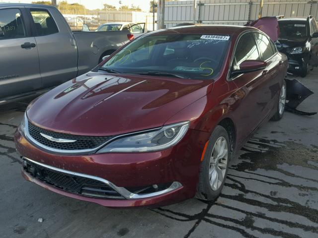 1C3CCCCB0FN532030 - 2015 CHRYSLER 200 C MAROON photo 2