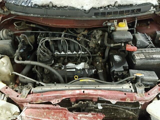 4N2ZN15T82D813239 - 2002 NISSAN QUEST GXE MAROON photo 7