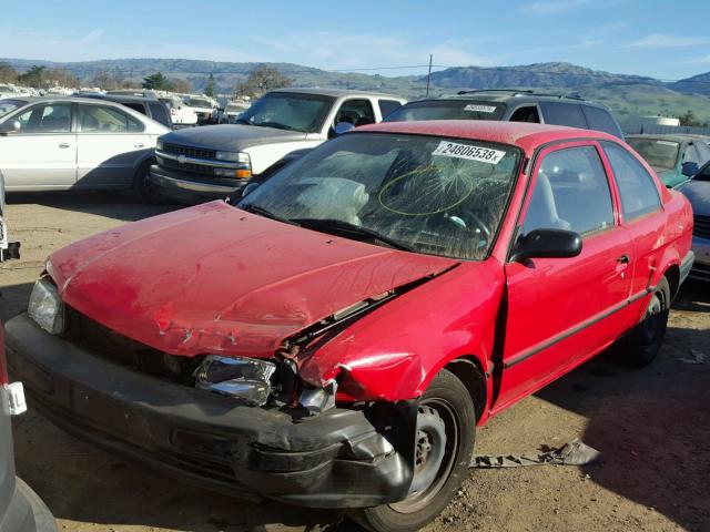 JT2AC52L9V0226294 - 1997 TOYOTA TERCEL CE RED photo 2