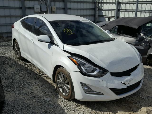 5NPDH4AE9GH726884 - 2016 HYUNDAI ELANTRA SE WHITE photo 1