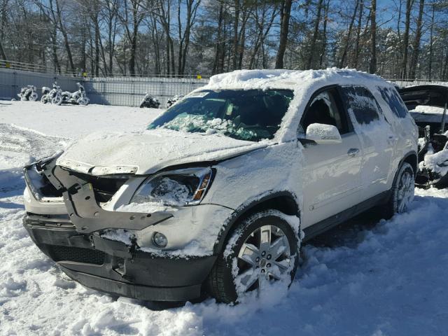 1GKLVNED7AJ147925 - 2010 GMC ACADIA SLT WHITE photo 2