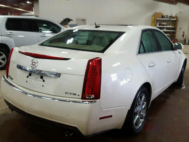 1G6DG577280201393 - 2008 CADILLAC CTS WHITE photo 4