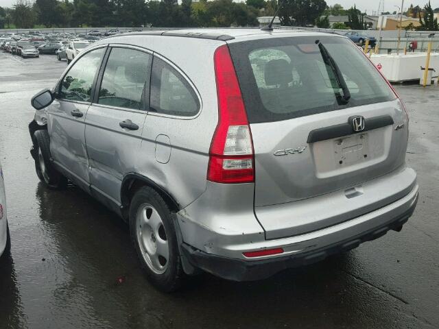 JHLRE4H36BC011507 - 2011 HONDA CR-V LX SILVER photo 3