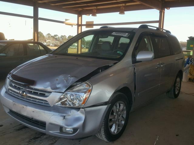 KNDMB233986210439 - 2008 KIA SEDONA EX GRAY photo 2